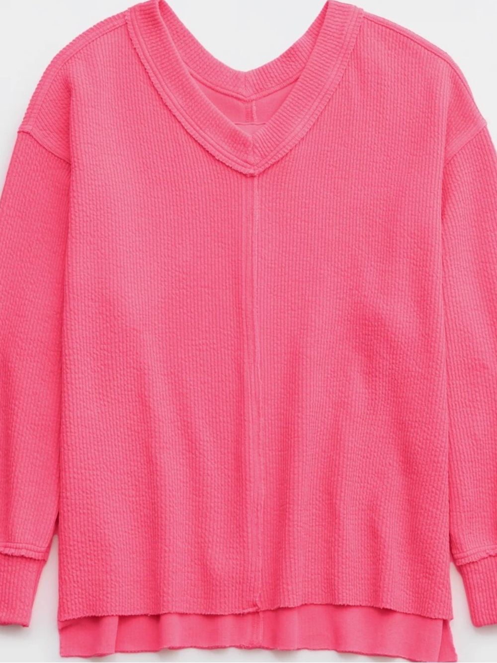 Aerie Pink V-Neck Women's Thick Top